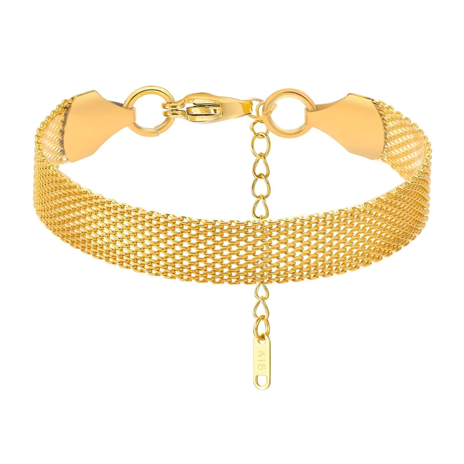 Mesh Slim Bracelet Gold