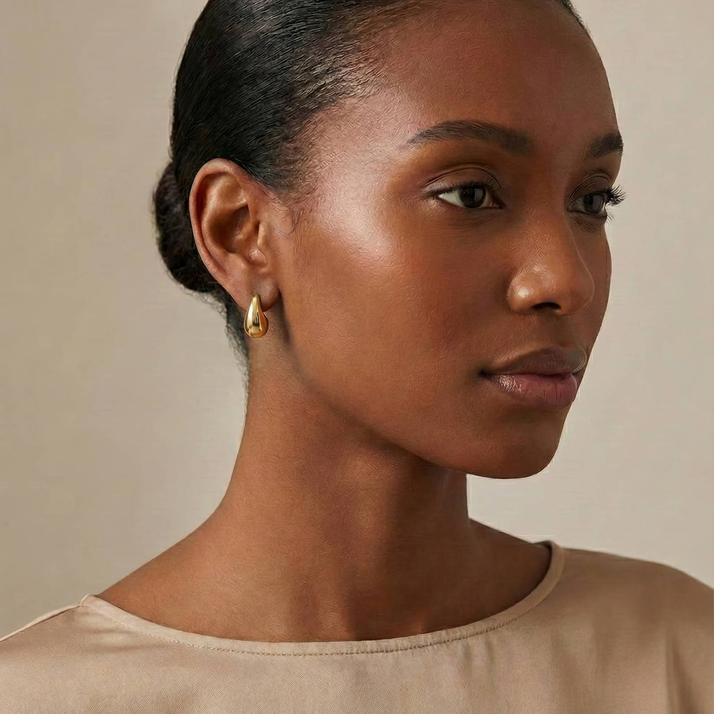 Teardrop Earrings Gold