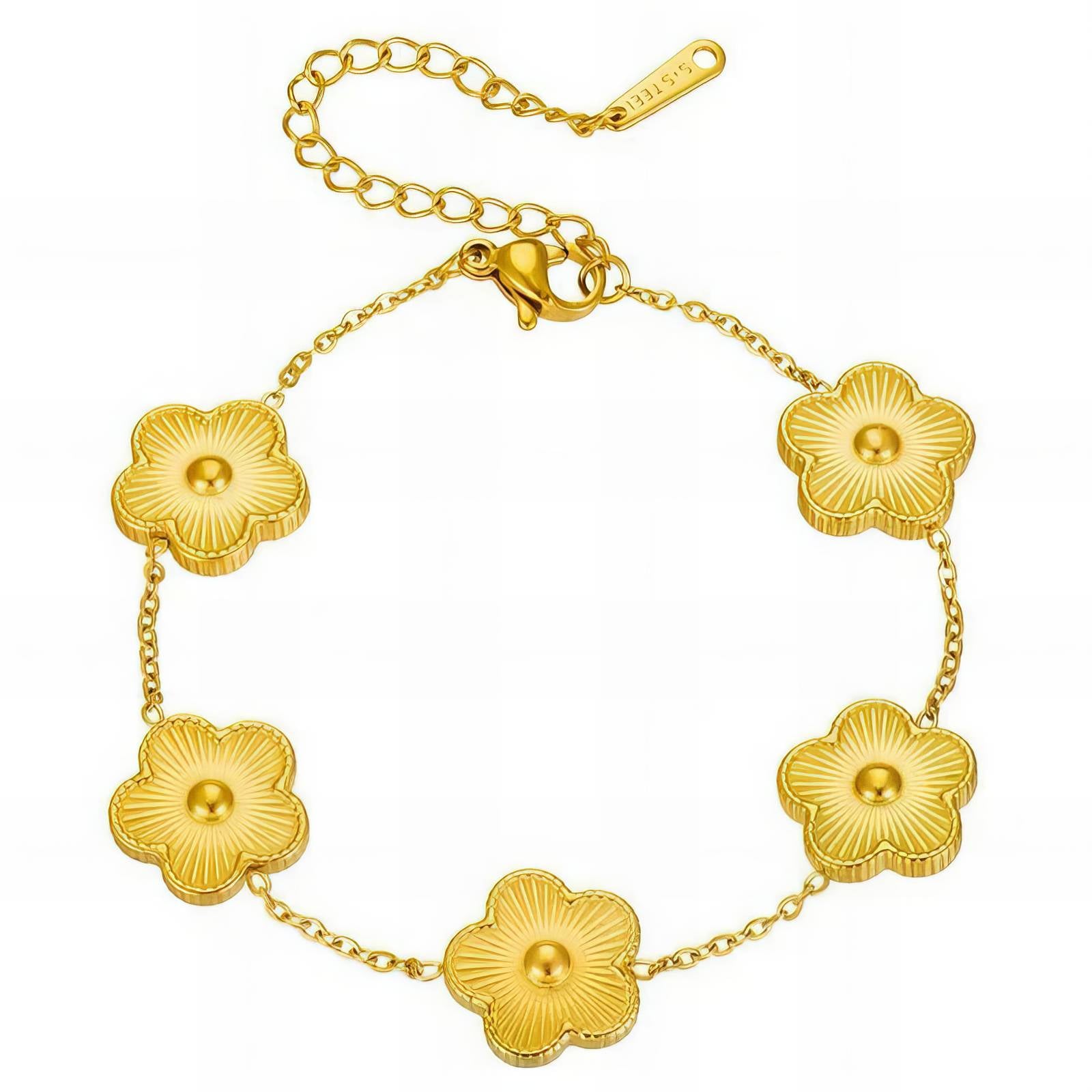 Flower Bracelet Gold