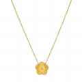 Flower Necklace Gold