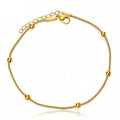 Ball & Chain Anklet Gold