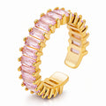 Cubic Zirconia Ring Pink