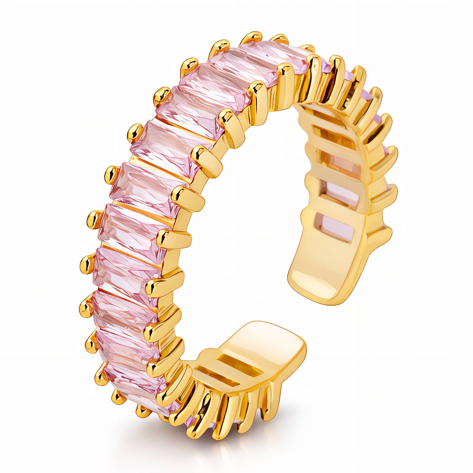 Cubic Zirconia Ring Pink
