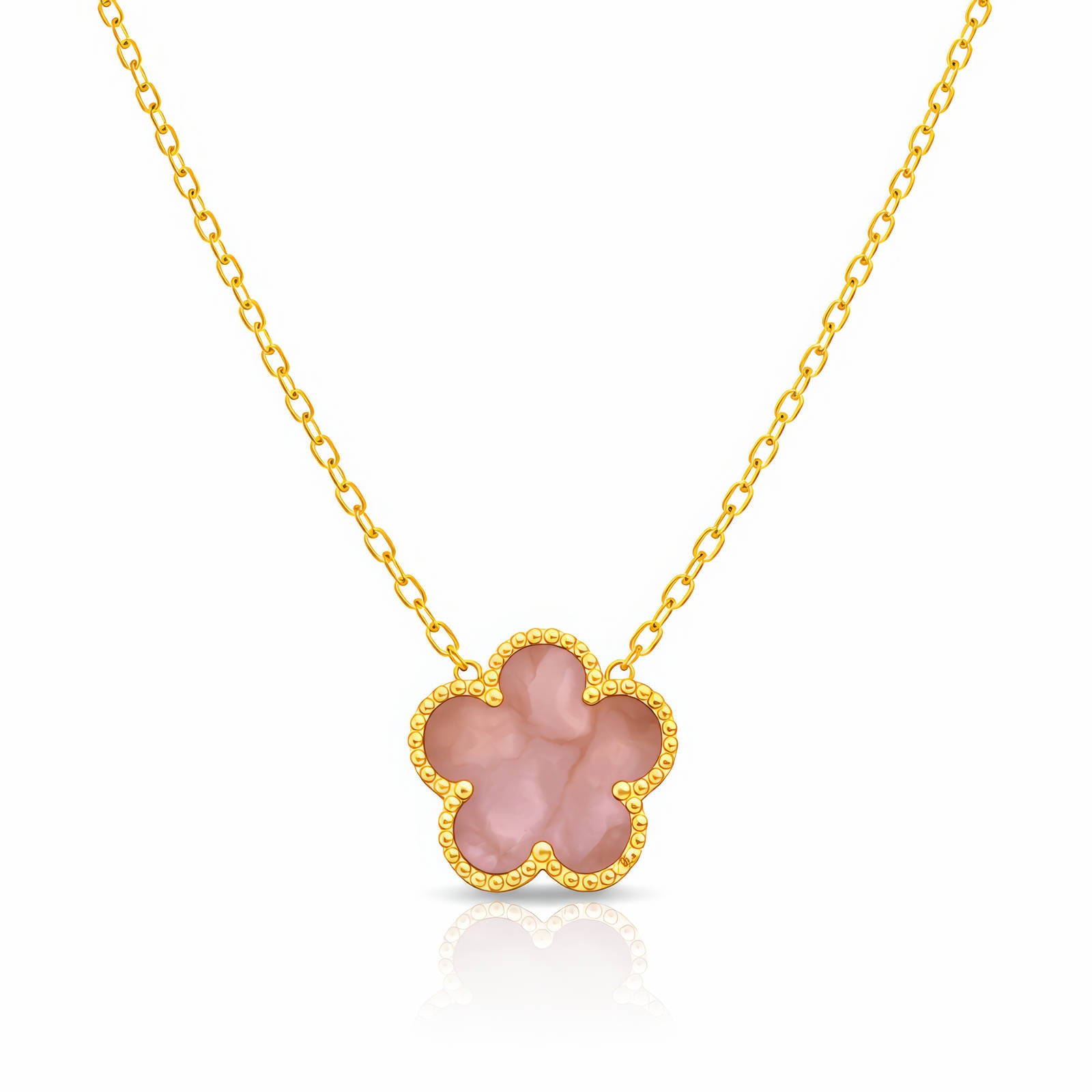 Flower Necklace Pink