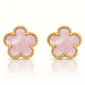 Flower Earrings Pink