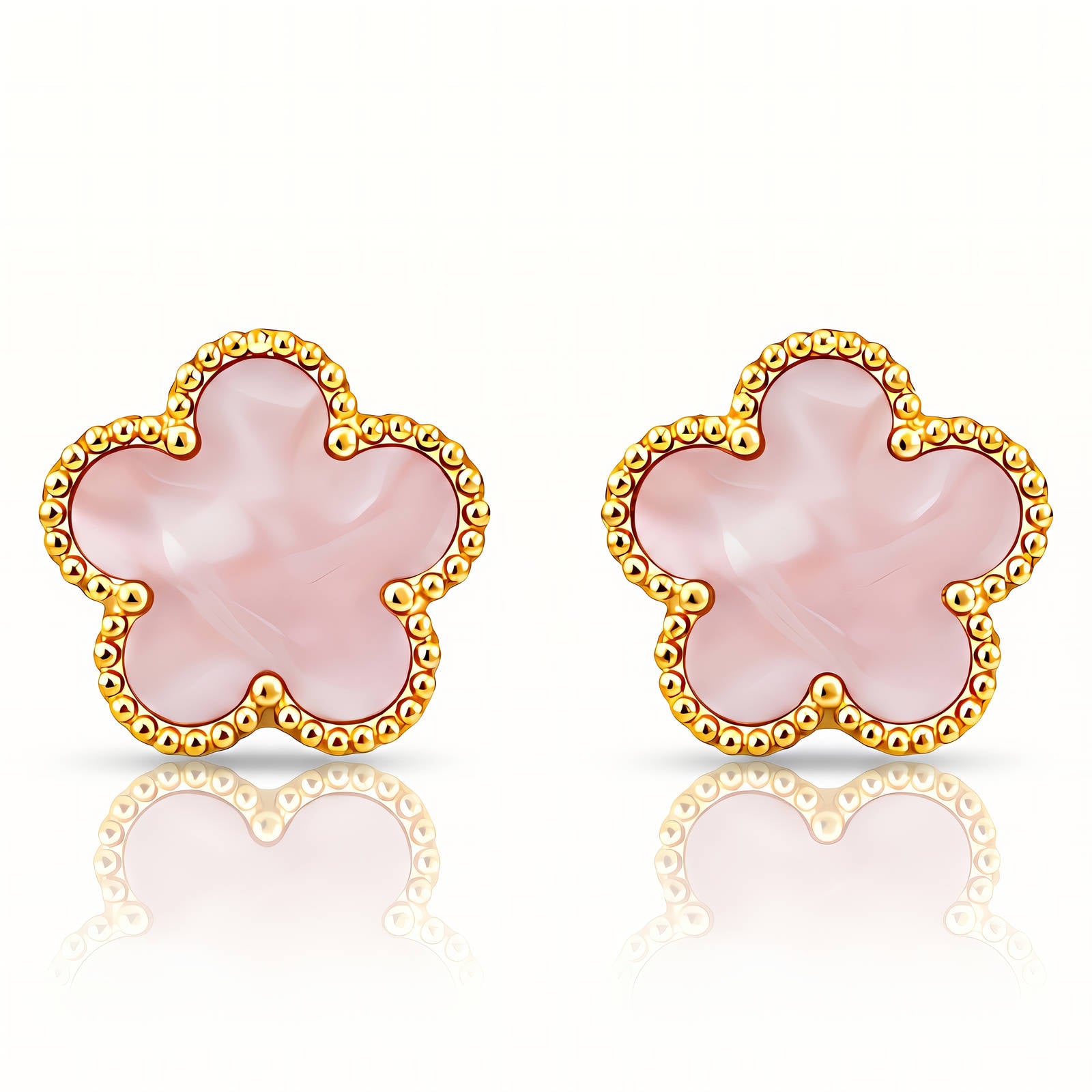Flower Earrings Pink